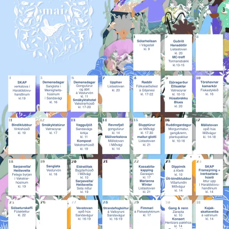 Skráin til Undurfagra mai 2026 er nú klár