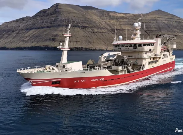 Jupiter ávegis á Fuglafjørð í dag (Mynd: Pætur á Líknagøtu)