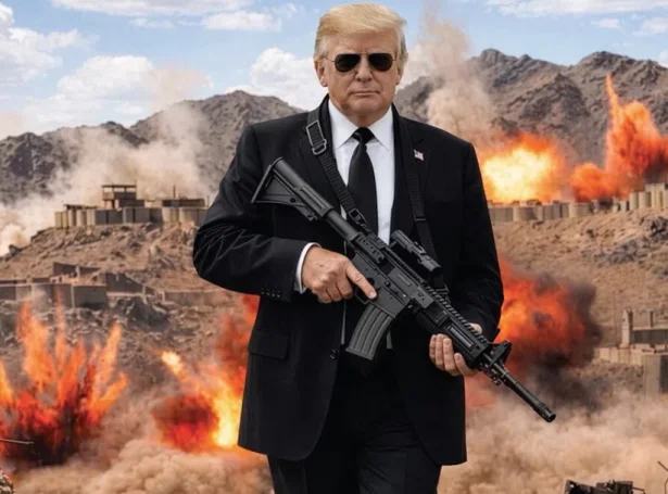 Henda AI tilgjørda myndin, sum Trump hevur lagt á sína heimasíðu, skal sambært eygleiðarum vera við til at hækka oljuprísin.