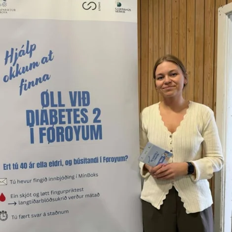 Finn øll, 40 ár og eldri, sum hava Diabetes 2 í Føroyum