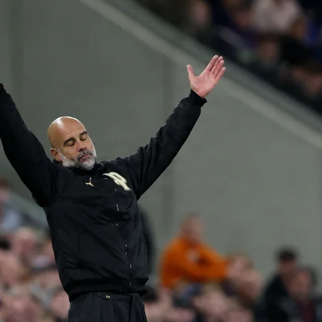 Venjarin hjá Manchester City, Pep Guardiola, iðrar seg (Mynd: Scott Heppell/Reuters/Ritzau Scanpix)