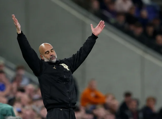 Venjarin hjá Manchester City, Pep Guardiola, iðrar seg (Mynd: Scott Heppell/Reuters/Ritzau Scanpix)