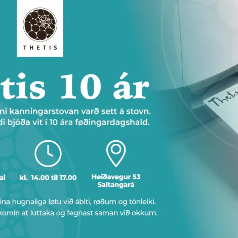 Thetis hátíðarheldur 10 ár sum føroysk kanningarstova