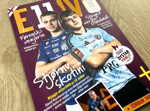 Dávid Reynheim og Aron Benjaminsen prýða Ellivu forsíðuna hesaferð (Mynd: Ellivu)