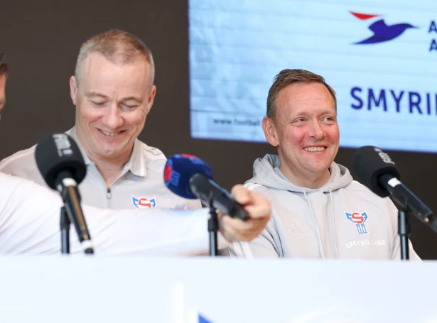 Eyðun Klakstein og Pætur Smith Clementsen, landslisðvenjarar hjá ávikavist monnum og kvinnum (Mynd: Sverri Egholm)