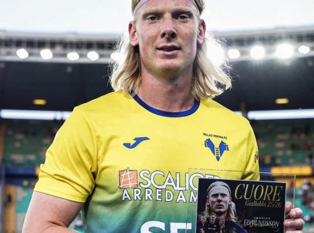 Tað eru fjepparar felagsins, sum hava valt føroyingin til mest virðismikla spælara fyri júst farna kappingarár (Mynd: Hellas Verona)
