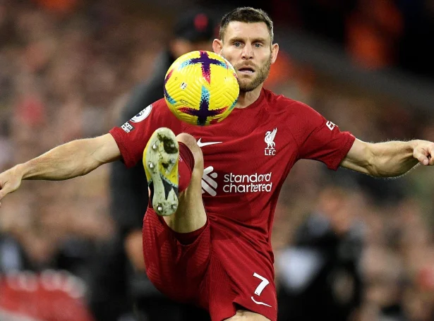 James Milner í Liverpool-búna (Savnsmynd: Oli Scarff/AFP/Ritzau Scanpix)