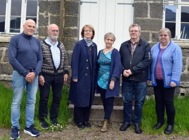 Nevndin í felagnum Føroysk Bygdasøvn. Frá vinstru Annfinn E. Dam, Tummas Løkjá, Helena Klein Sundskarð, MariaHeradóttir, Sonni Jacobsen og Herdis Jensen