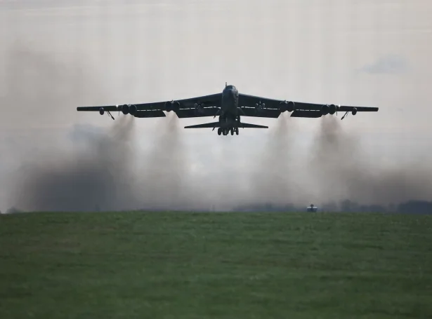 Flogfarið var av hesum slagnum. Myndin er tikin við RAF-flogstøðina í Onglandi (Savnsmynd: Henry Nicholls/AFP/Ritzau Scanpix)