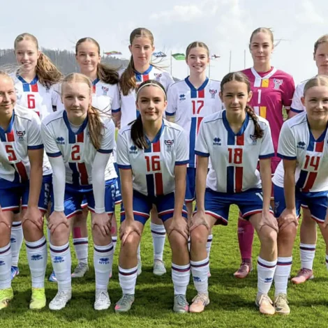 Í vár luttóku U17-genturnar í EM-undankapping í Slovenia (Mynd: Malena Josephsen(FSF)