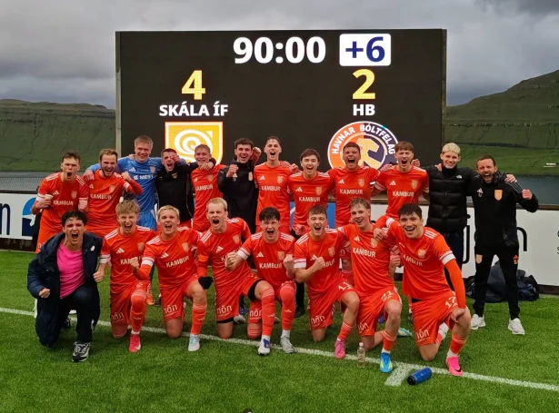 Eftir 52 minuttir á Skála var 4-0 til heimaliðið (Mynd: Skála ÍF)