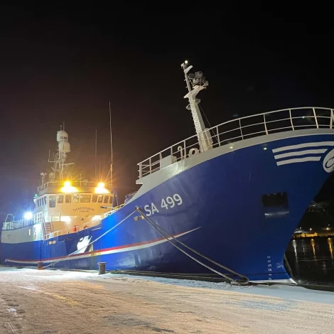 Sandshavið hevur landað í Havn