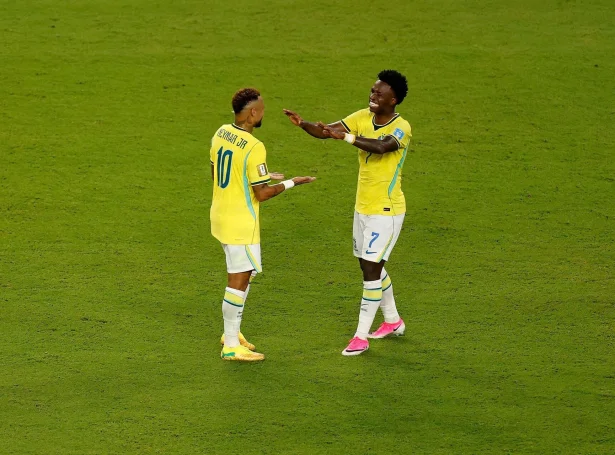 Neymar kom inn, og Vinicius skoraði tvær ferðir í Miami (Mynd: Michael Reaves/AFP/Ritzau Scanpix)