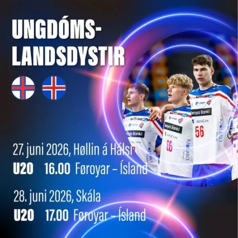 Hondbóltur: U20-landsliðið hjá monnum spælir móti Íslandi í dag