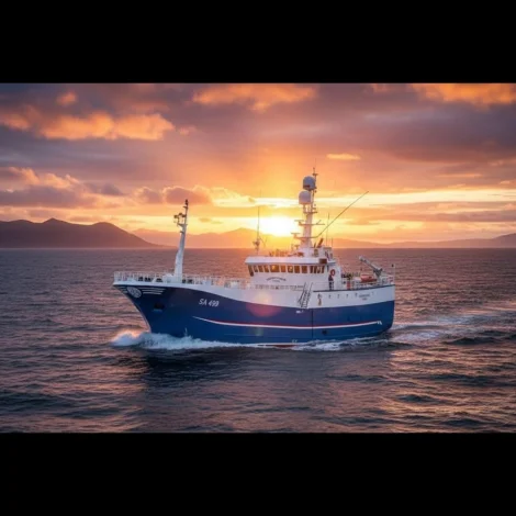 Sandshavið selur frystan fisk á Fiskamarknaðinum