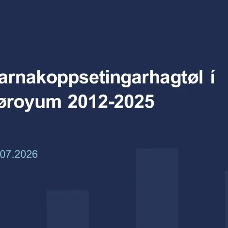 Luttøkan í barnakoppseting er støðug hjá smábørnum, men fleiri koppsetingar verða givnar ov seint