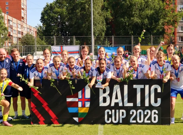 Føroyar endaðu á øðrum plássi í Baltic Cup 2026 fyri U17-landslið við gentum - Mynd: Malena Josephsen