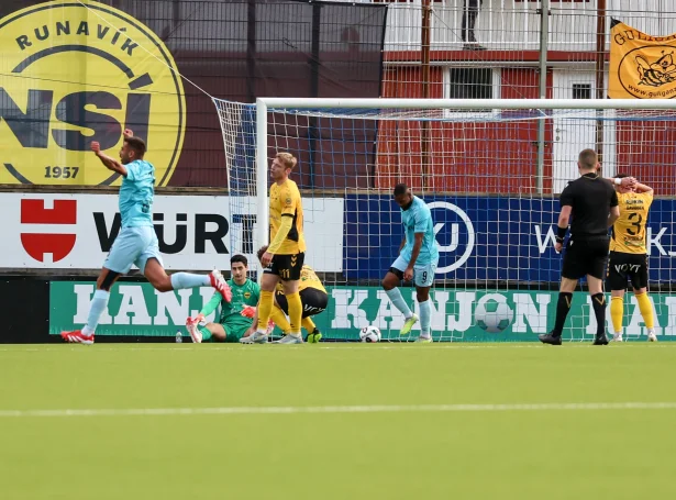 Hamrun Spartans skoraði til 1-1 tíggju minuttir eftir steðgin, og so var dysturin so at siga parkeraður (Mynd: Sverri Egholm)