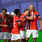 Øll eygu á Erling Haaland og norska liðið leygarkvøldið (Mynd: Mauro Pimentel/AFP/Ritzau Scanpix)