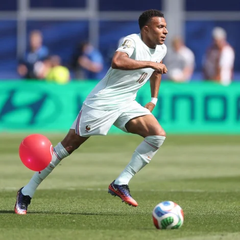 Kylian Mbappé gjørdi aftur bart í 1/4-finaluni (Mynd: Lars Baron/AFP/Ritzau Scanpix)