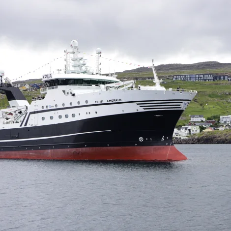 Emerald landar rækjur í Tromsø