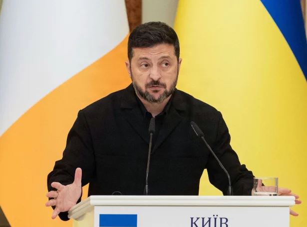 Ukrainski forsetin, Volodymyr Zelenskyj (Mynd: Tetiana Dzhafarova/AFP/Ritzau Scanpix)