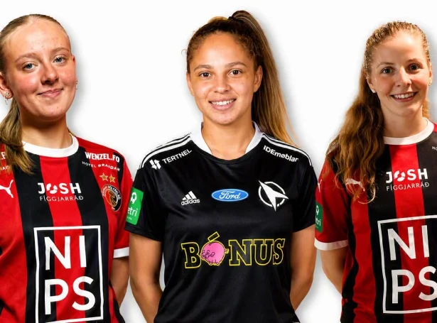 Brá Zakariasardóttir, Evelin Mastropasqua og Julia Naomi Mortensen - Mynd: hb.fo/07vestur.fo