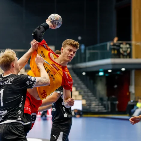 Óli Mittún var toppskjútti í fyrsta Champions League-dystinum hjá GOG í ár - nú bíðar lyklauppgerð í Svendborg (Mynd: Jens Kr. Vang)