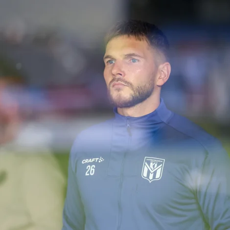 Gilli Rólantsson Sørensen og hinir eru til reiðar í Riga (Mynd: Sverri Egholm)
