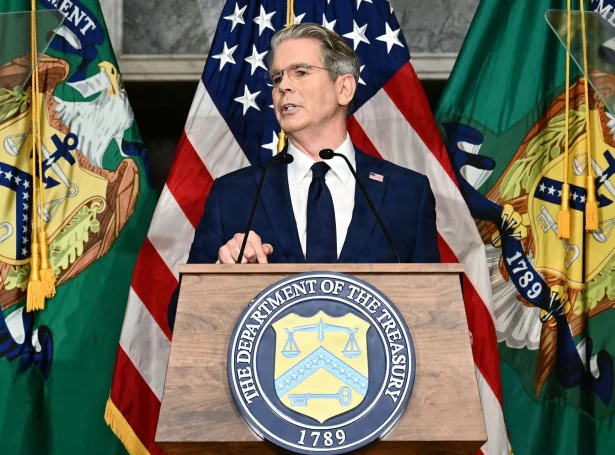 Amerikanski fíggjarmálaráðharrin, Scott Bessent (Mynd: Kent Nishimura/AFP/Ritzau Scanpix)