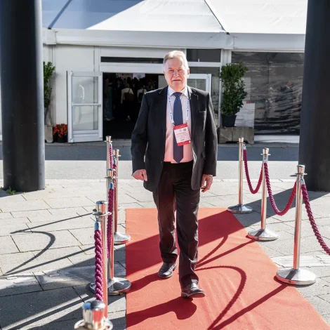 Jacob Vestergaard á oljumessuni ONS í Stavanger. Mynd Jarle Aasland, Stavanger Aftenblad.