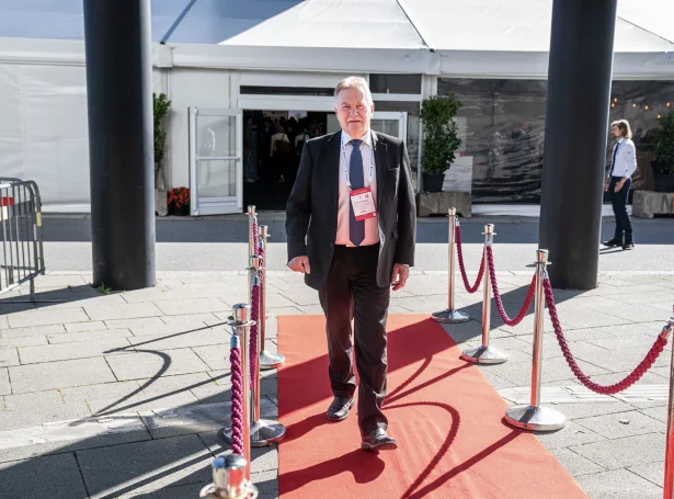 Jacob Vestergaard á oljumessuni ONS í Stavanger. Mynd Jarle Aasland, Stavanger Aftenblad.