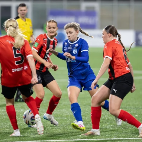 Eins og í fjør, verður ársins steypafinala hjá kvinnum millum HB og KÍ - Mynd: Jóhanna Thomsen