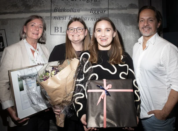 Ársins Ambassadørátak 2026: Setrið (Fra vinstu: Annika Larsen, Anna Sofía Lava, Birita Dal-Christiansen, Magni Mohr)