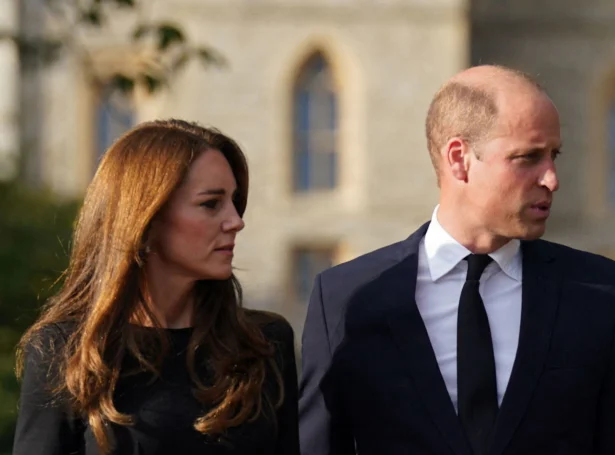 William prinsur og Catherine prinsessa í jarðarferð hjá bretsku Elizabeth drotning í september 2022 (Mynd: Kirsty O'connor/AFP/Ritzau Scanpix)