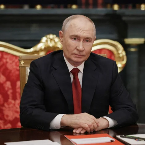 Russiski forsetin, Vladimir Putin (Mynd: Gavriil Grigorov/AFP/Ritzau Scanpix)