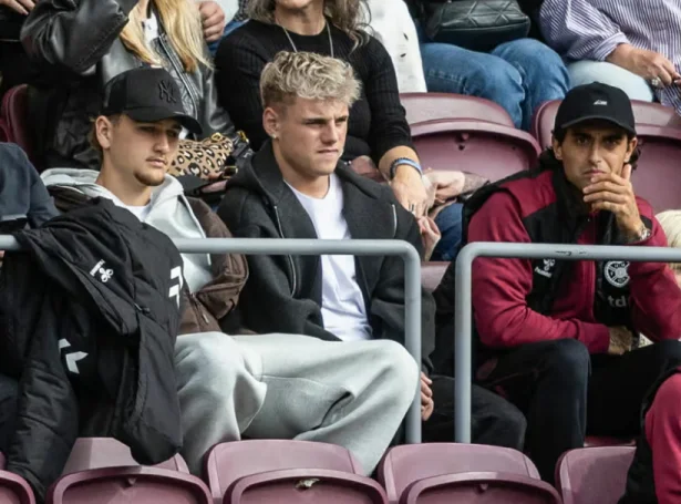 Aron Benjaminsen og aðrir ungir mans hugdu at, tá Hearts spældi landskappingardyst síðsta vikuskifti (Mynd: Edinburgh Evening News)