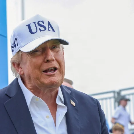 Amerikanski forsetin, Donald Trump (Mynd: Paul Faith/AFP/Ritzau Scanpix)