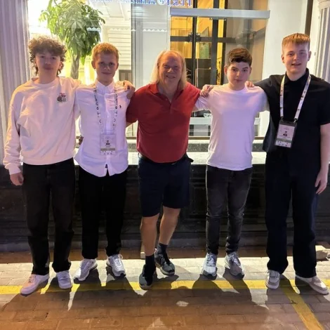 Elias Petersen, Jón í Horni Nielsen, John Rødgaard, Rókur Davidsen og Lutjen Akselson Apol (Mynd: TSF)
