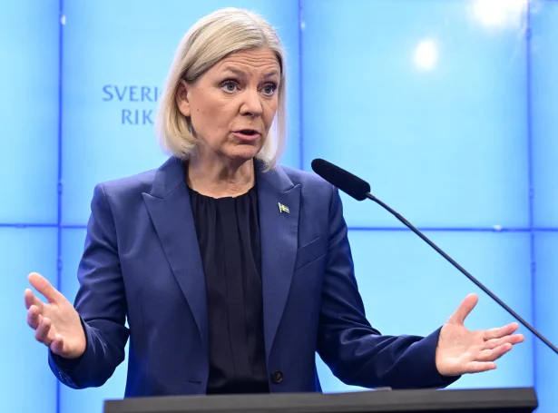 Magdalena Andersson var forsætisráðharri frá 2021 til 2022 (Mynd: Jonas Ekstromer/TT/Ritzau Scanpix)