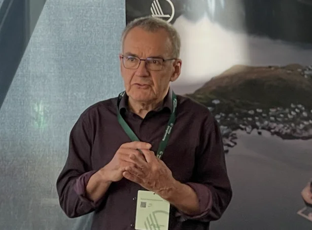 Meinhard Eliasen frá Umhvørvisstovuni á norðurlendskum seminari um orkumál. Mynd Jan Müller