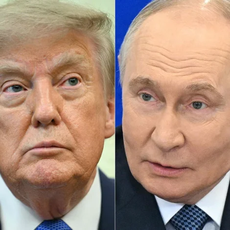 Amerikanski forsetin, Donald Trump, og russiski forsetin, Vladimir Putin hava gjørt eina avtalu, sum skal fáa russiskt diesel á amerikanska og altjóða marknaðin (Mynd: Kristina Solovyova Jim Watson/AFP/Ritzau Scanpix)