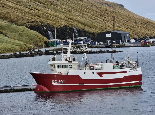 Fiskivarði hevur fingið navnið Dalsenni og heimstað í Haraldssundi (Mynd: Jóhan Lützen )