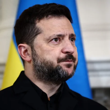 Ukrainski forsetin, Volodymyr Zelenskyj (Mynd: Henry Nicholls/AFP/Ritzau Scanpix)