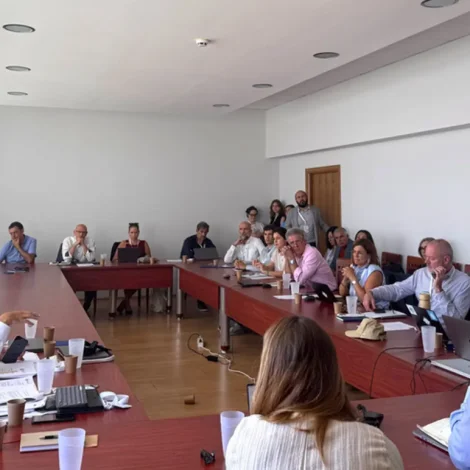 Rektararnir í EUNICoast á felagsfundi í Burgas í Bulgaria 17. september 2026, tá Burgasyvirlýsingin varð undirskrivað - Martin Tvede Zachariasen umboðaði Fróðskaparsetur Føroya (Mynd: setur.fo)