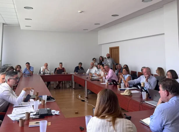 Rektararnir í EUNICoast á felagsfundi í Burgas í Bulgaria 17. september 2026, tá Burgasyvirlýsingin varð undirskrivað - Martin Tvede Zachariasen umboðaði Fróðskaparsetur Føroya (Mynd: setur.fo)